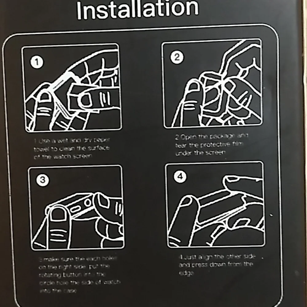 4 pack Screen protector clear for Apple Watch 7